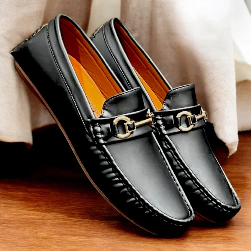 Men's slippers with a breathable fabric upper Men black shoes