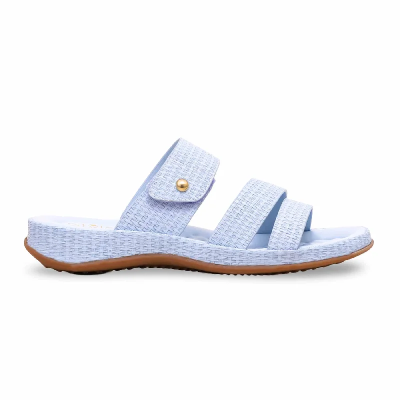 Men's slippers with a padded footbed for all - day comfort Sky Blue Formal Slipper PU0400 Men's slippers with a padded footbed for all - day comfort Sky Blue Formal Slipper PU0400