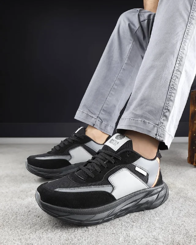 Men's casual shoes with a thick sole for added height Bacca Bucci Men's SYLVIA Chunky Sole Sneakers Men's casual shoes with a thick sole for added height Bacca Bucci Men's SYLVIA Chunky Sole Sneakers
