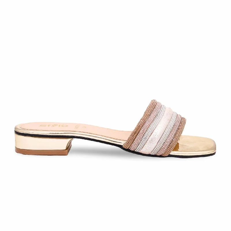 Men's slippers with a non - slip outsole for safety Golden Fancy Slipper FN7781