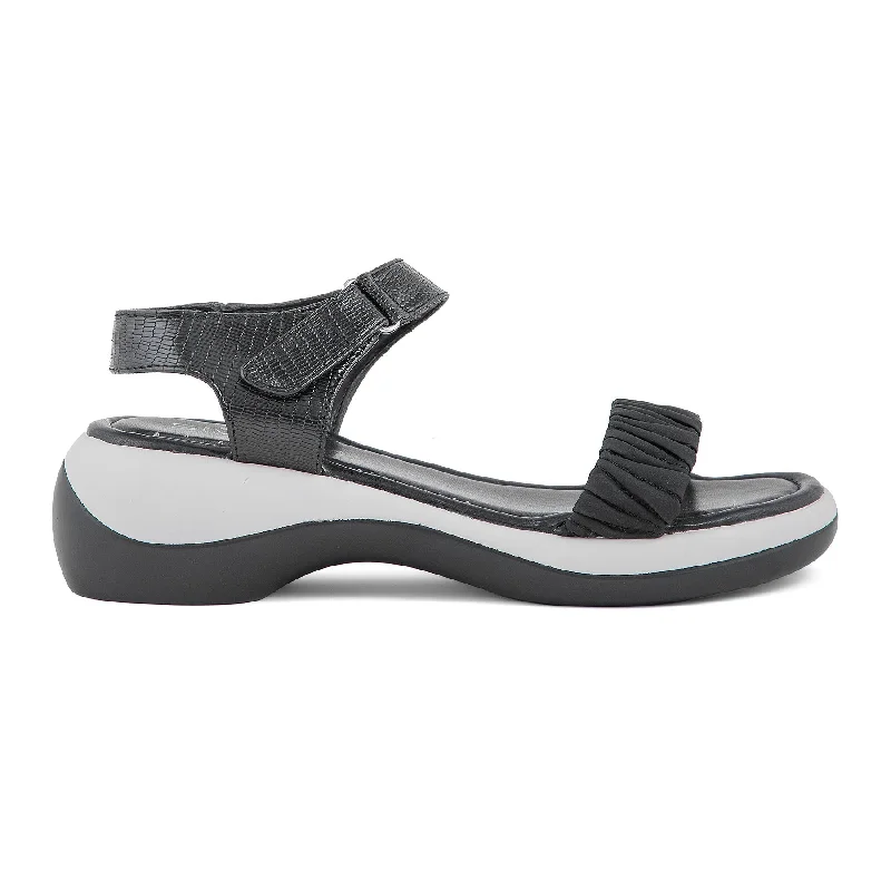 Men's sandals with a shock - absorbing insole Men's sandals with a shock - absorbing insole Black Formal Sandal PU0345 Men's sandals with a shock - absorbing insole Men's sandals with a shock - absorbing insole Black Formal Sandal PU0345