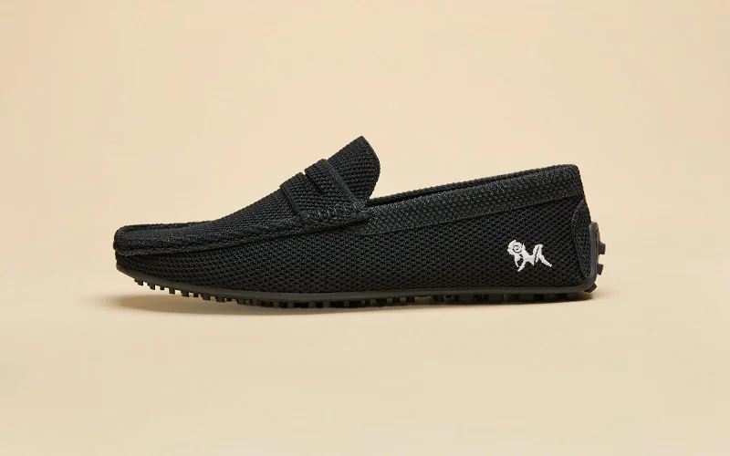 Men's loafers with a moc - toe design Men's loafers with a moc - toe design ReLive Knit Loafers : Jet Black Men's loafers with a moc - toe design Men's loafers with a moc - toe design ReLive Knit Loafers : Jet Black