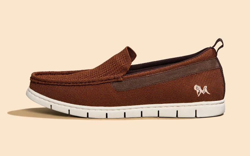 Men's loafers with a cushioned footbed Men's loafers with a cushioned footbed Flex Knit Loafers : Tan Men's loafers with a cushioned footbed Men's loafers with a cushioned footbed Flex Knit Loafers : Tan