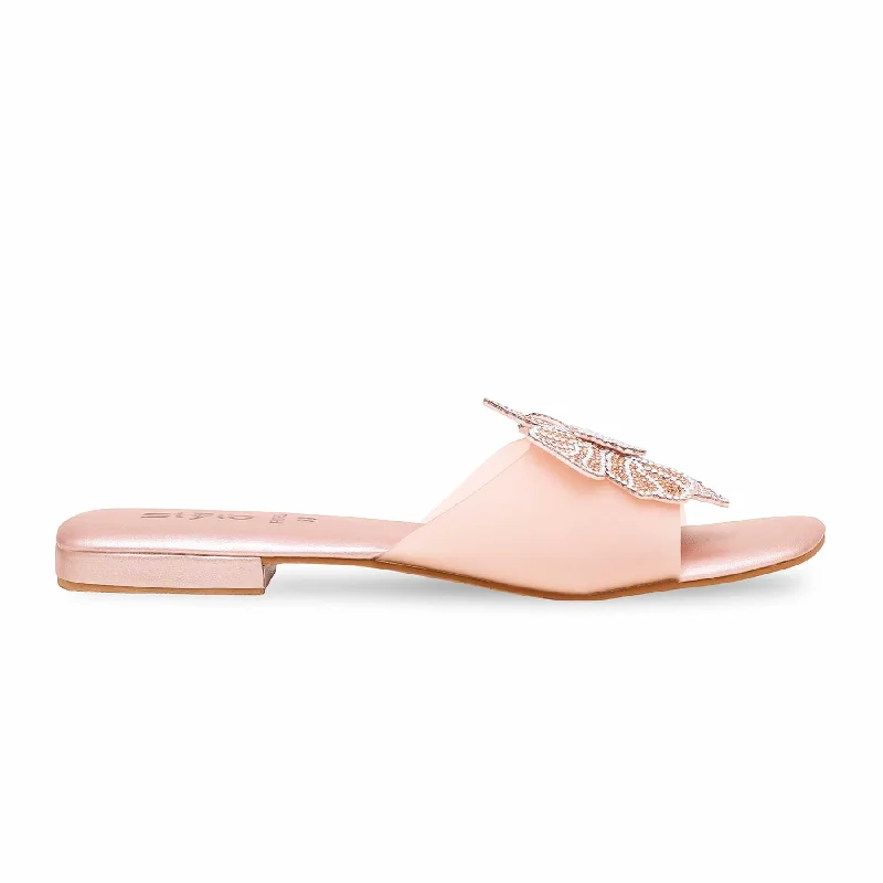 Men's slippers with a leather sole for a classic look Peach Fancy Slipper FN7833