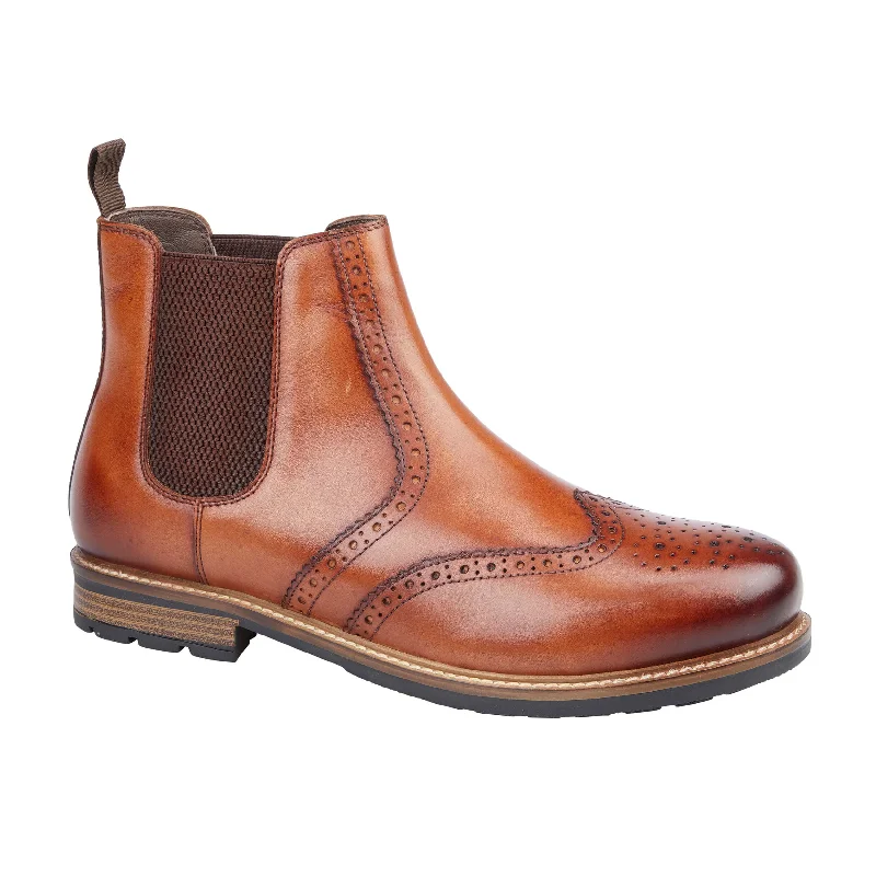 Men's slippers with a wool blend upper for warmth CORNWALL - MENS SHEEPSKIN BOOTS
