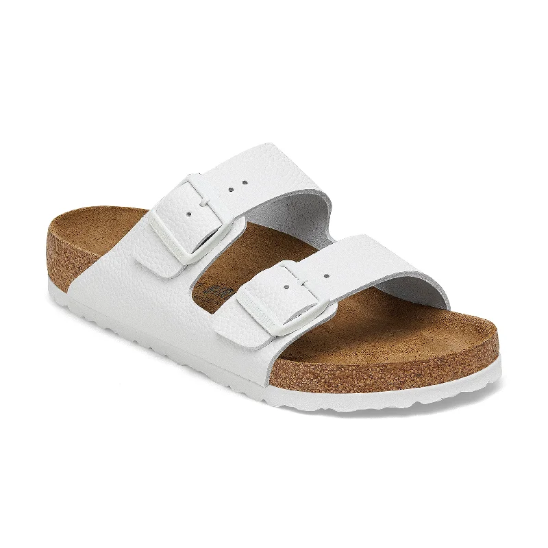 Men's sandals with a padded heel Men's sandals with a padded heel Arizona White Smooth Grained Leather Men's sandals with a padded heel Men's sandals with a padded heel Arizona White Smooth Grained Leather