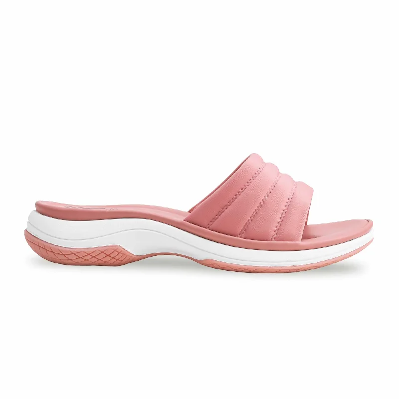 Men's slippers with a memory foam insole Pink Formal Slipper PU0351