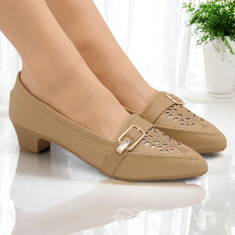 Men's slippers with a wool blend upper for warmth M0438 kitten heel