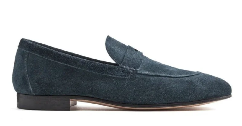 Men's leather loafers with a penny slot Men's leather loafers with a penny slot LOAFER UNLINED WITH PENNY STRAP SUEDE LEATHER GLACIER Men's leather loafers with a penny slot Men's leather loafers with a penny slot LOAFER UNLINED WITH PENNY STRAP SUEDE LEATHER GLACIER