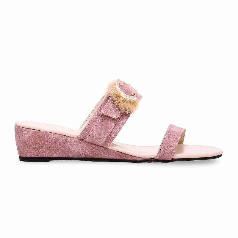 Men's slippers with a non - slip outsole for safety Pink Formal Slipper FR8223