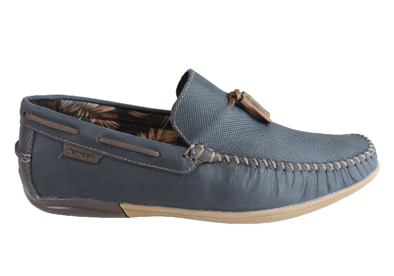 Men's loafers with a moc - toe design Men's loafers with a moc - toe design Ferricelli Enzo Mens Comfy Leather Casual Loafer Shoes Made In Brazil Men's loafers with a moc - toe design Men's loafers with a moc - toe design Ferricelli Enzo Mens Comfy Leather Casual Loafer Shoes Made In Brazil