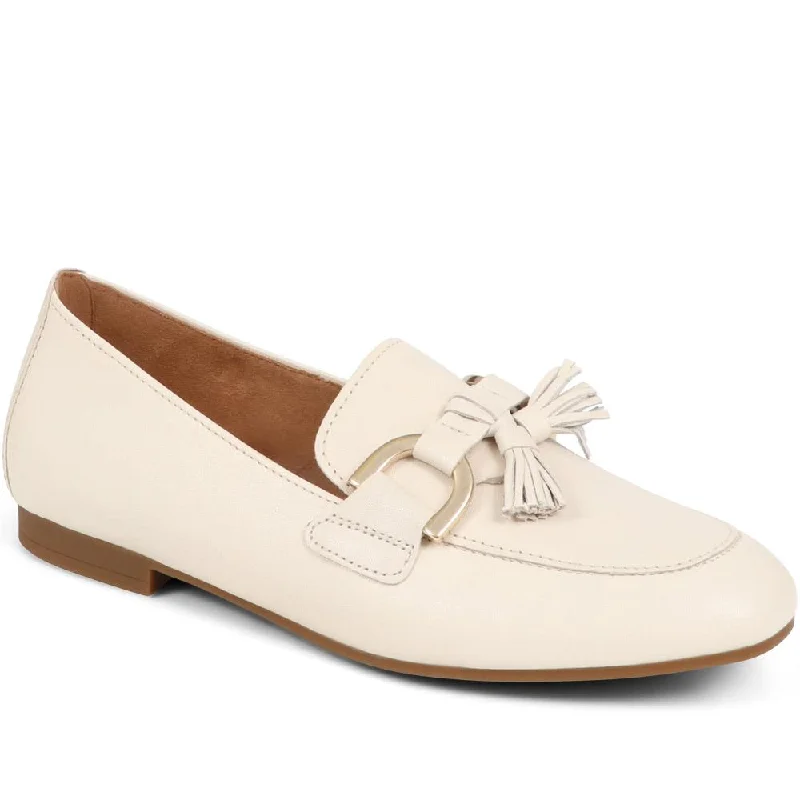 Men's casual shoes with a metallic trim Jack Leather Loafers - GAB37516 / 323 533
