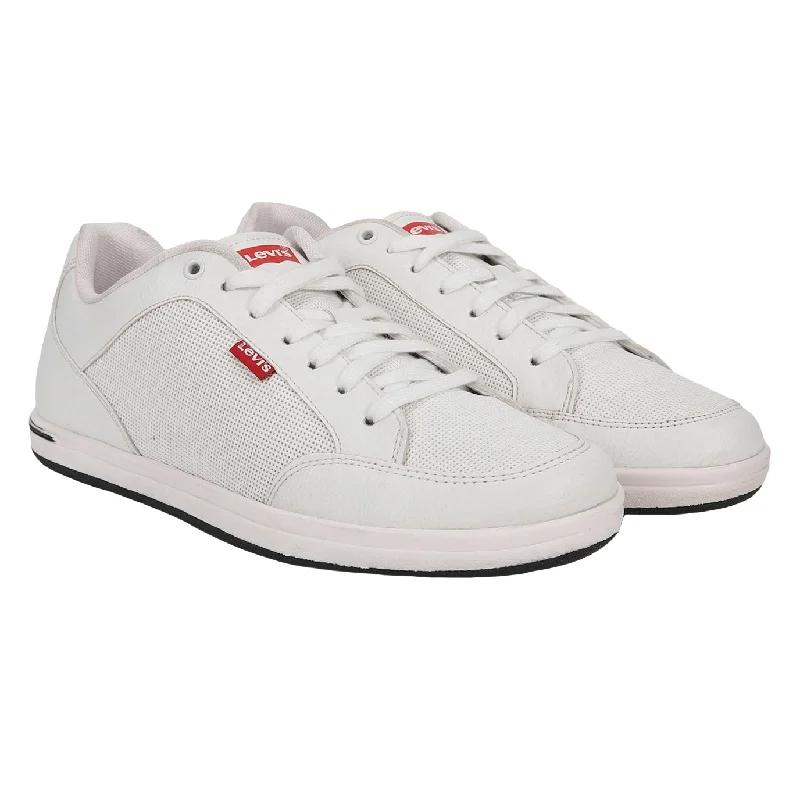 Men's casual shoes with a geometric pattern Men's White Shoes