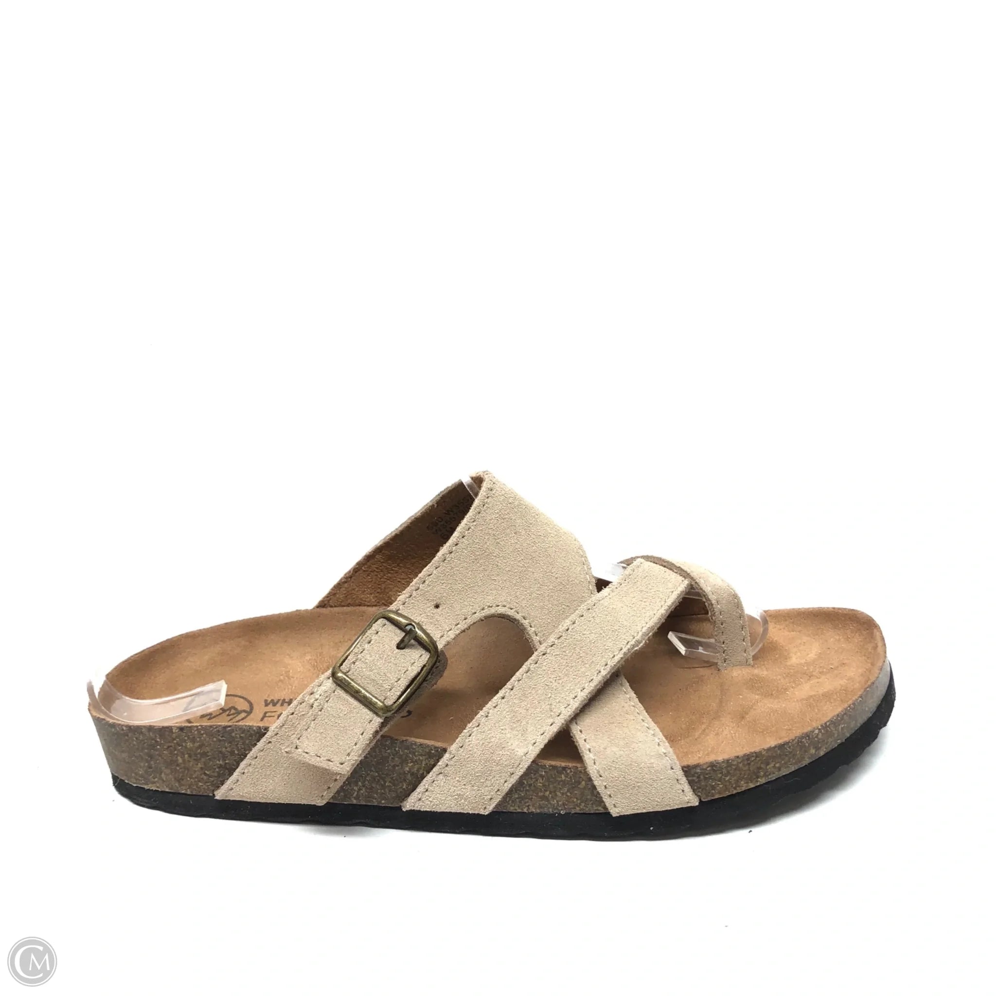 Men's sandals with a shock - absorbing insole Men's sandals with a shock - absorbing insole Sandals Flats By White Mountain In Tan, Size: 6 Men's sandals with a shock - absorbing insole Men's sandals with a shock - absorbing insole Sandals Flats By White Mountain In Tan, Size: 6