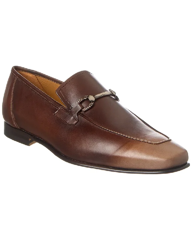 Men's leather loafers with a penny slot Men's leather loafers with a penny slot Mezlan Brunello Leather Loafer