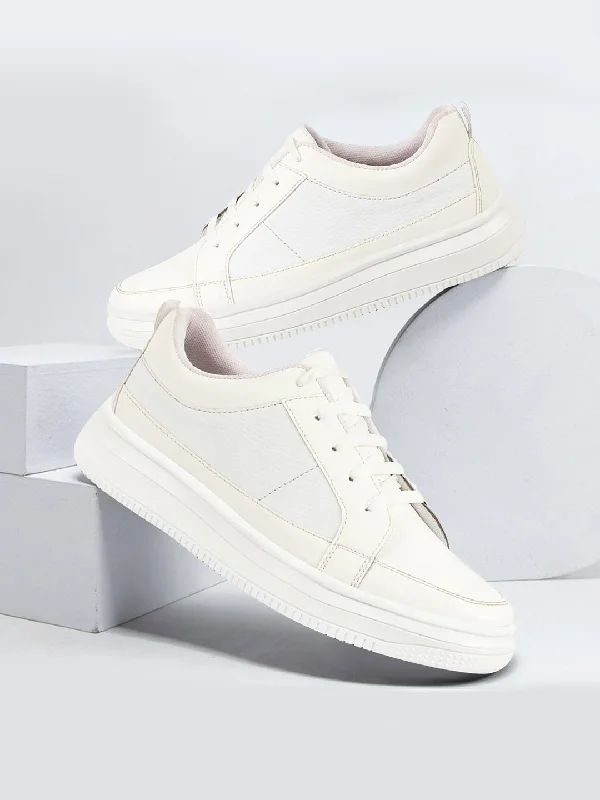 Men's casual shoes with a floral print for a unique style Men White Classic Chunky Lace Up Sneaker Ankle Shoes|Walking|Low Top|Casual Shoe Men's casual shoes with a floral print for a unique style Men White Classic Chunky Lace Up Sneaker Ankle Shoes|Walking|Low Top|Casual Shoe
