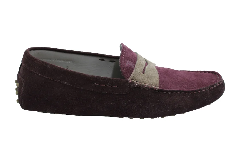 Men's loafers with a cushioned footbed Men's loafers with a cushioned footbed Tod's Gommino Penny Driving Shoes in Purple Suede Men's loafers with a cushioned footbed Men's loafers with a cushioned footbed Tod's Gommino Penny Driving Shoes in Purple Suede