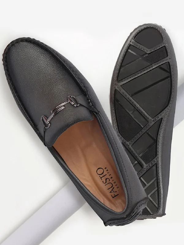 Men's casual shoes with a low - profile design Men Grey Hand Stitched Horsebit Buckle Loafer and Moccasin Driving Shoes Men's casual shoes with a low - profile design Men Grey Hand Stitched Horsebit Buckle Loafer and Moccasin Driving Shoes