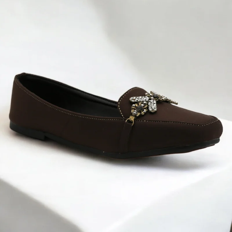 Men's slippers with a stretchy side panel for a better fit M0522 flat pump