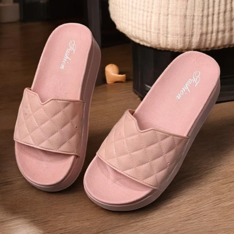 Men's slippers with a padded collar for comfort Pink slipper