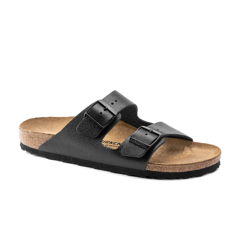 Men's sandals with a padded heel Men's sandals with a padded heel Arizona Black Smooth Leather Men's sandals with a padded heel Men's sandals with a padded heel Arizona Black Smooth Leather