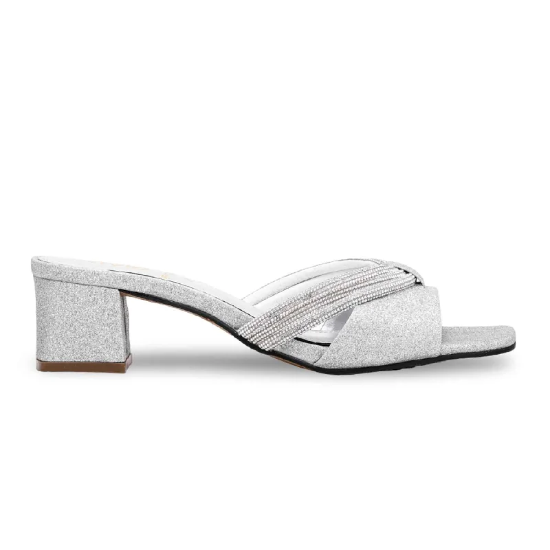 Men's slippers with a memory foam insole Silver Fancy Slipper FN7782