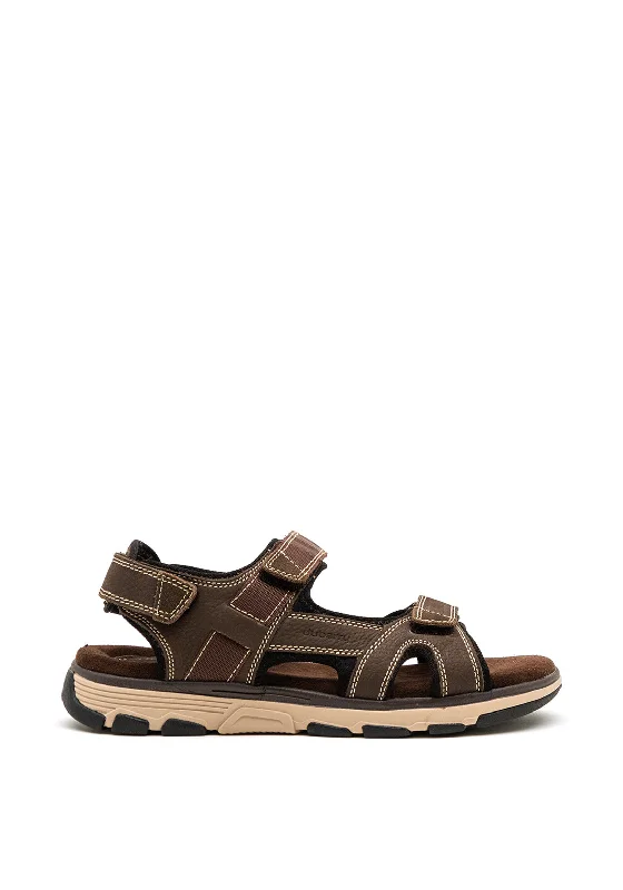 Men's casual shoes with a geometric pattern Dubarry Mens Bobby Leather Velcro Sandals, Bourbon Men's casual shoes with a geometric pattern Dubarry Mens Bobby Leather Velcro Sandals, Bourbon