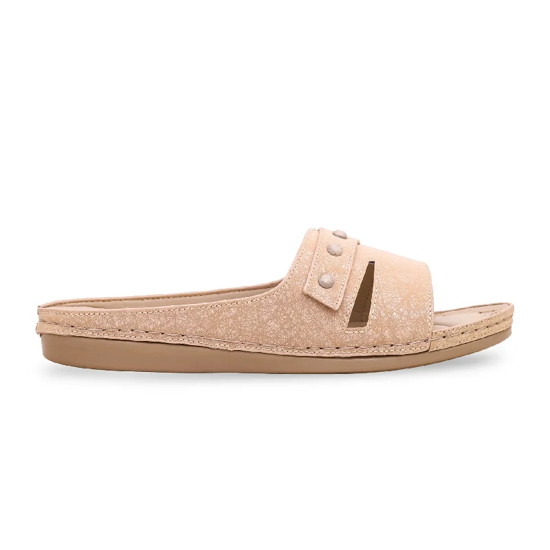 Men's plush slippers with a faux fur lining Fawn Formal Slipper PU0147