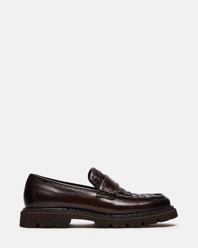 Men's loafers with a perforated leather upper for ventilation Men's loafers with a perforated leather upper for ventilation STRAND BROWN LEATHER Men's loafers with a perforated leather upper for ventilation Men's loafers with a perforated leather upper for ventilation STRAND BROWN LEATHER