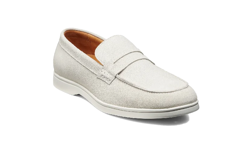 Men's loafers with a pointed toe for a stylish appearance Men's loafers with a pointed toe for a stylish appearance Santiago - White Suede White Sole Men's loafers with a pointed toe for a stylish appearance Men's loafers with a pointed toe for a stylish appearance Santiago - White Suede White Sole