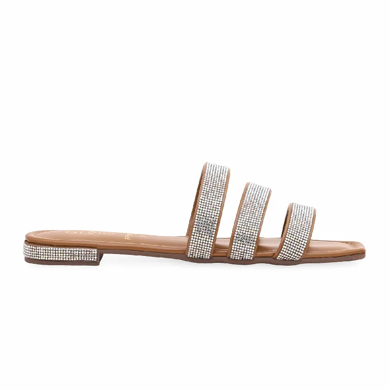 Men's slippers with a padded collar for comfort Brown Formal Slipper FR8098
