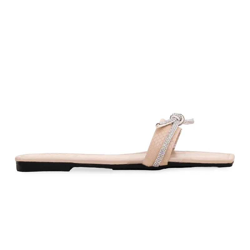Men's slippers with a rubber sole for outdoor use Cream Casual Slipper CL1574