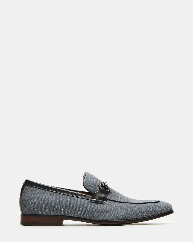 Men's loafers with a leather lining for comfort Men's loafers with a leather lining for comfort ODELLO BLACK/GREY Men's loafers with a leather lining for comfort Men's loafers with a leather lining for comfort ODELLO BLACK/GREY