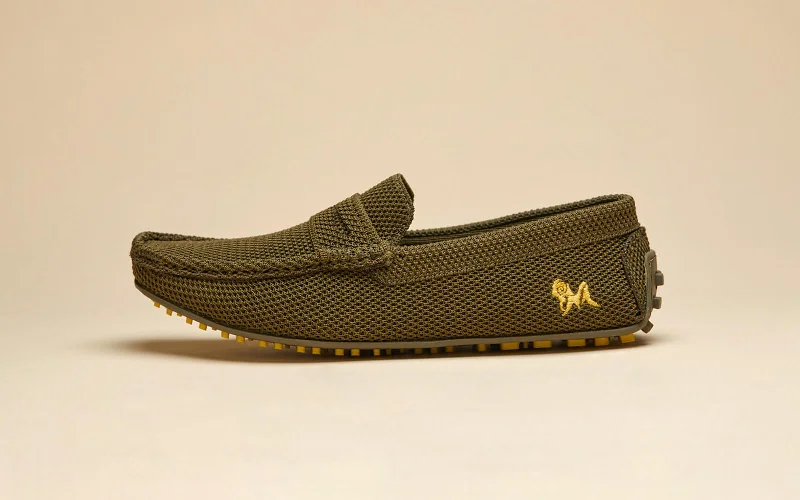 Men's loafers with a perforated leather upper for ventilation Men's loafers with a perforated leather upper for ventilation ReLive Knit Loafers : Very Olive Men's loafers with a perforated leather upper for ventilation Men's loafers with a perforated leather upper for ventilation ReLive Knit Loafers : Very Olive