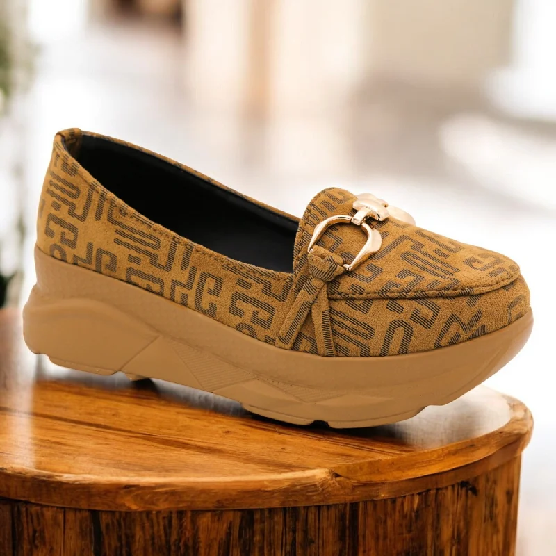 Leather men's slippers with a mule style M0431 wedge pump