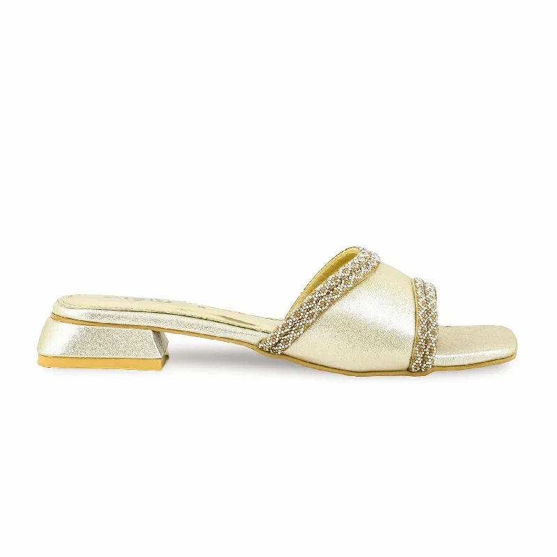 Men's slippers with a non - slip outsole for safety Golden Fancy Slipper FN7948