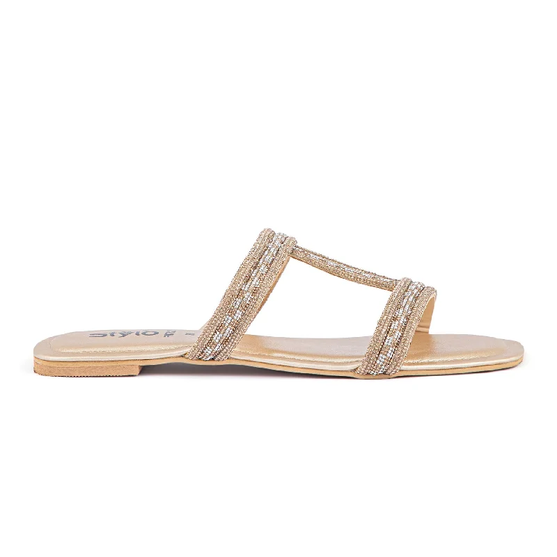 Men's slippers with a logo patch on the side Golden Fancy Slipper FN7822
