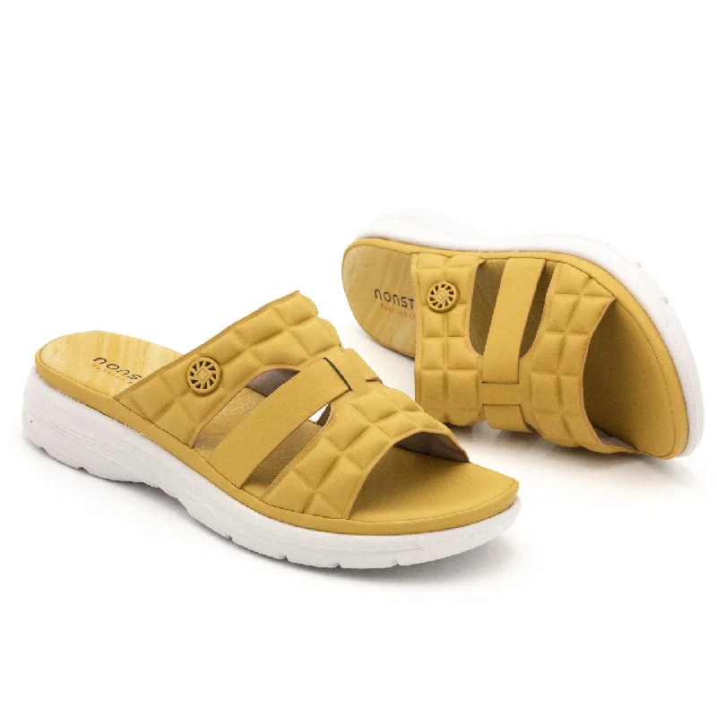 Leather men's slippers with a mule style Ns1555L3 non-stop
