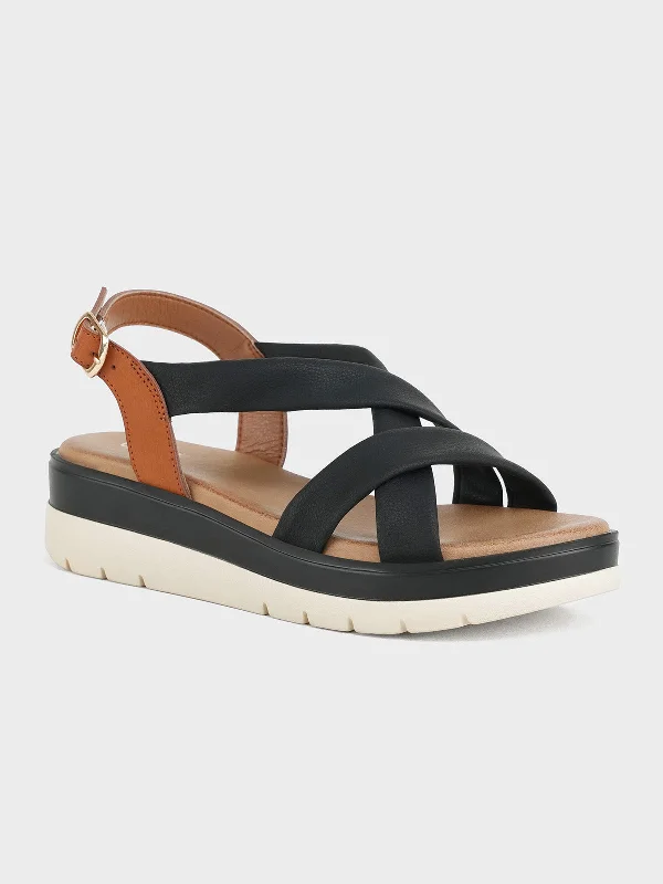 Flip - flop style men's sandals for beach wear Flip - flop style men's sandals for beach wear Womens "LUELLA" Casual Cross Over Sandals
