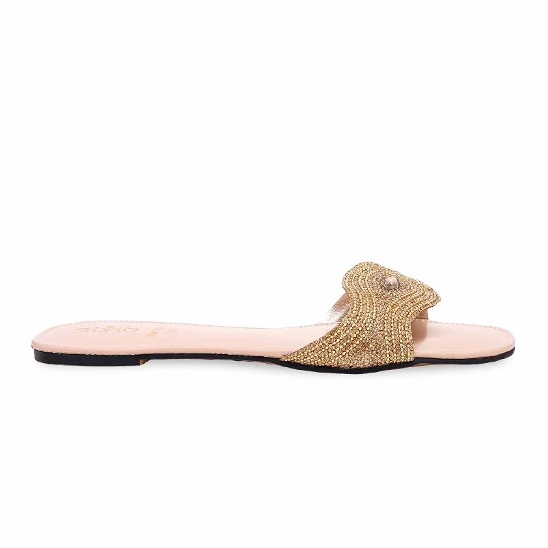 Men's slippers with a rubber sole for outdoor use Golden Fancy Slipper FN7798