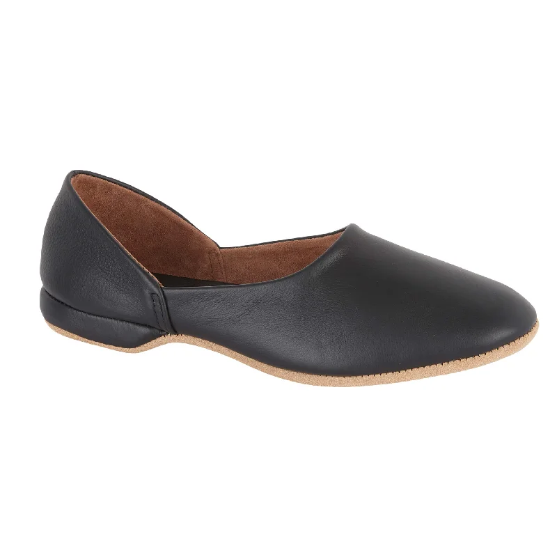 Leather men's slippers with a mule style CHARLES Mens Leather Slippers