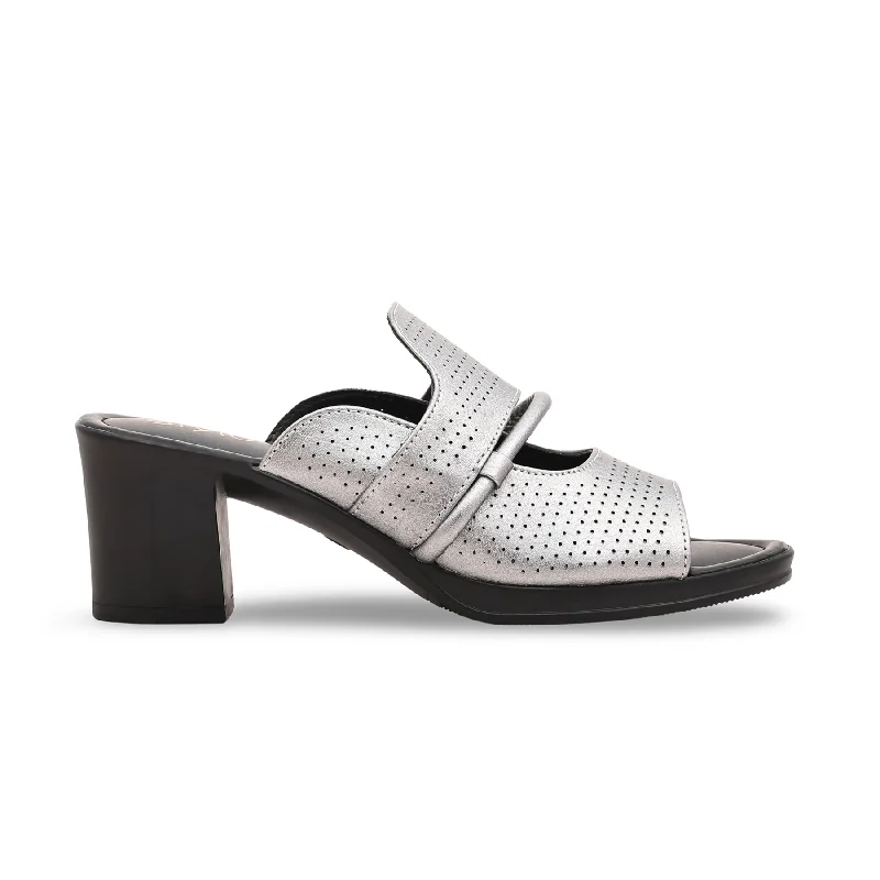 Men's slippers with a memory foam insole Grey Formal Slipper PU0123