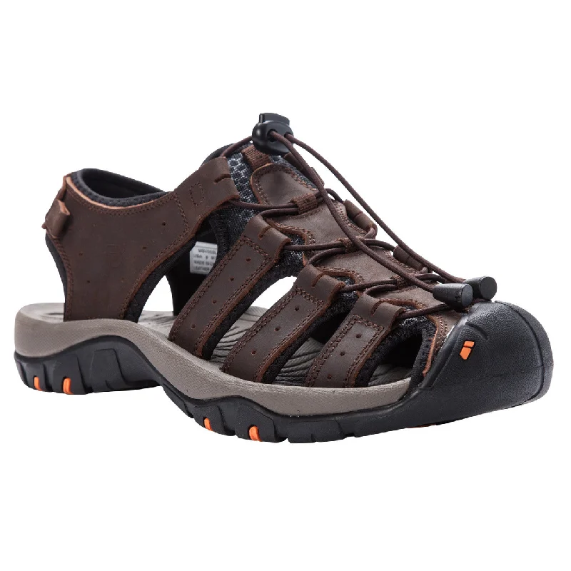 Men's sandals with a perforated leather upper for ventilation Men's sandals with a perforated leather upper for ventilation Propet Men's Kona Sandal MSV002L Men's sandals with a perforated leather upper for ventilation Men's sandals with a perforated leather upper for ventilation Propet Men's Kona Sandal MSV002L