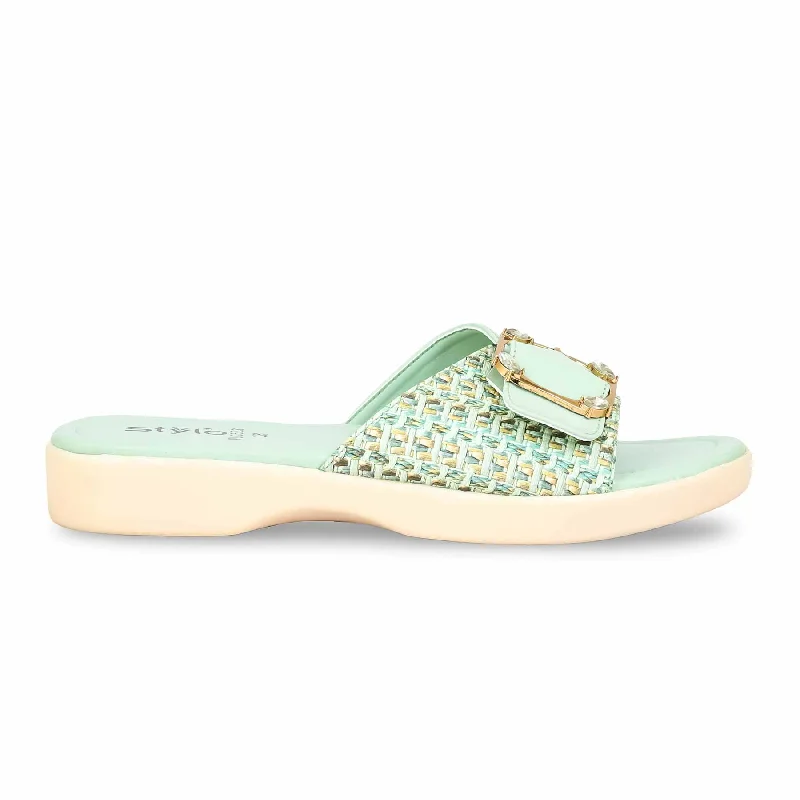 Men's slippers with a Velcro closure for easy on and off PISTAGREEN Formal Slipper PU0523 Men's slippers with a Velcro closure for easy on and off PISTAGREEN Formal Slipper PU0523