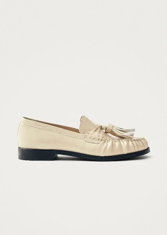 Men's loafers with a low - heeled design Men's loafers with a low - heeled design Marietta Onix Cream Leather Loafers Men's loafers with a low - heeled design Men's loafers with a low - heeled design Marietta Onix Cream Leather Loafers