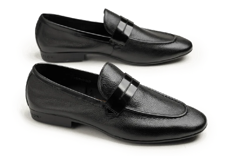Men's loafers with a cushioned footbed Men's loafers with a cushioned footbed LOGO 10075 BKM Men's loafers with a cushioned footbed Men's loafers with a cushioned footbed LOGO 10075 BKM