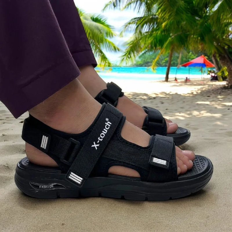 Men's plush slippers with a faux fur lining Xt5054 comfy sandal