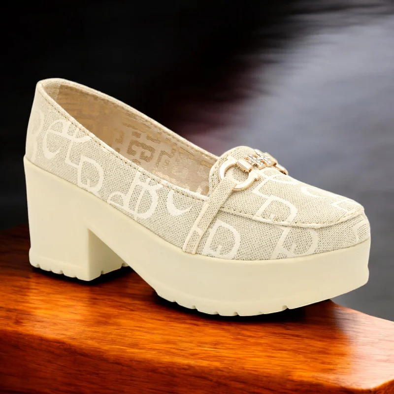 Men's slippers with a logo patch on the side M0461 block heel
