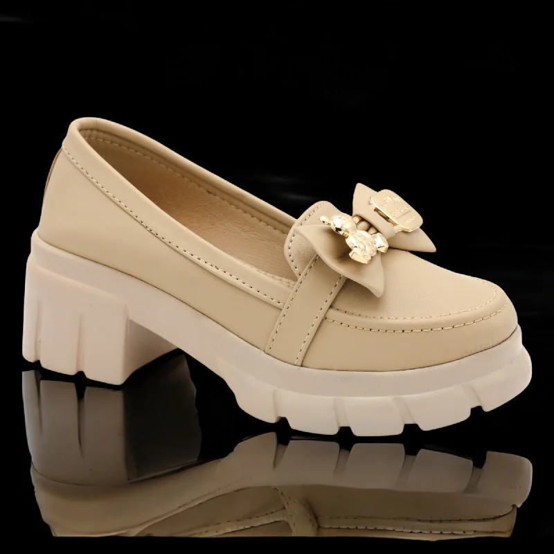 Men's slippers with a rubber sole for outdoor use M0436 block heel