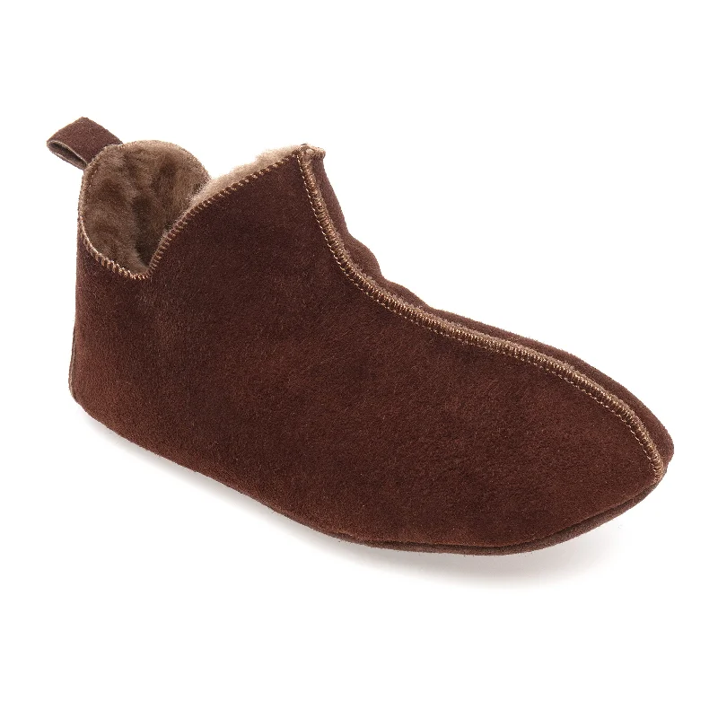 Men's slippers with a non - slip outsole for safety Berit Sheepskin Slippers - Espresso